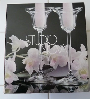 Studio Nova..(2) Solano Candle Holders....New in Box.. Made in Czech Republic. - Image 1 of 2