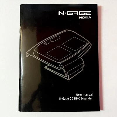 Nokia N-Gage Qd mmc Expander User Manual solo libretto istruzioni Ngage Rare - Immagine 1 di 3