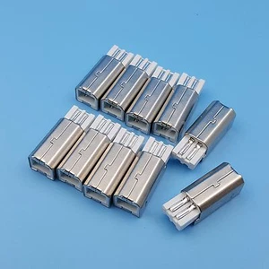 Conector de soldadura de alambre macho enchufe USB tipo B 10 piezas hágalo usted mismo - Imagen 1 de 4