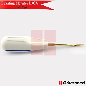 Elevador de raíz luxante periotoma dental L3CA punta dorada de plástico blanco - Imagen 1 de 3