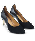 Sargossa Womens Destiny Black Nappa Curved Court Shoes Uk 6