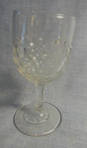 EAPG VINTAGE JENKENS GLASS HONEY COMB WINE CORDIAL GLASS - Picture 1 of 4