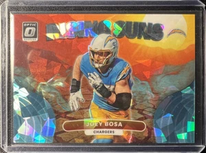 2022 Donruss Optic Joey Bosa SSP /15 Rising Suns Blue Cracked Ice #RS-8 - Picture 1 of 2