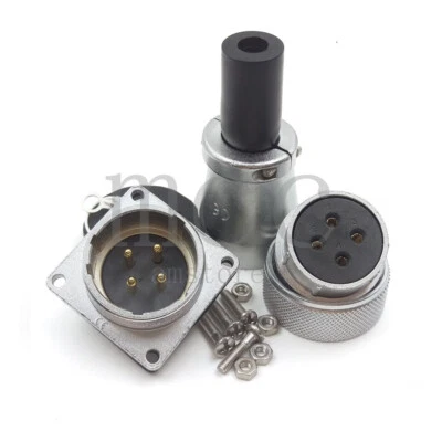 WEIPU WS28 4Pin Panel Mount Waterproof Aviation Cable Connector Plug Socket 25A - Image 1 of 4
