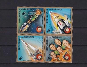 SA23i Burundi 1975 Airmail - "Apollo-Soyuz" Space Project, used block. - Picture 1 of 1