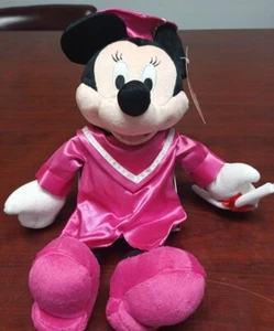 Abschluss Minnie Mouse Disney Spielzeug Abschluss Plüsch Diplom Mütze Kleid  - Bild 1 von 4