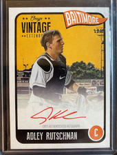 Adley Rutschman AUTO~RC #/25 Onyx Vintage Red Ink 2021 Rookie Autograph Orioles