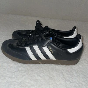 Adidas Samba Classic Men's Size 7 Indoor Soccer Training Shoes Black White - Picture 1 of 13