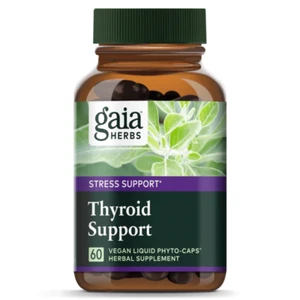 Gaia Herbs Thyroid Support 60 Caps for Healthy Metabolism and Hormone Balance - Picture 1 of 3