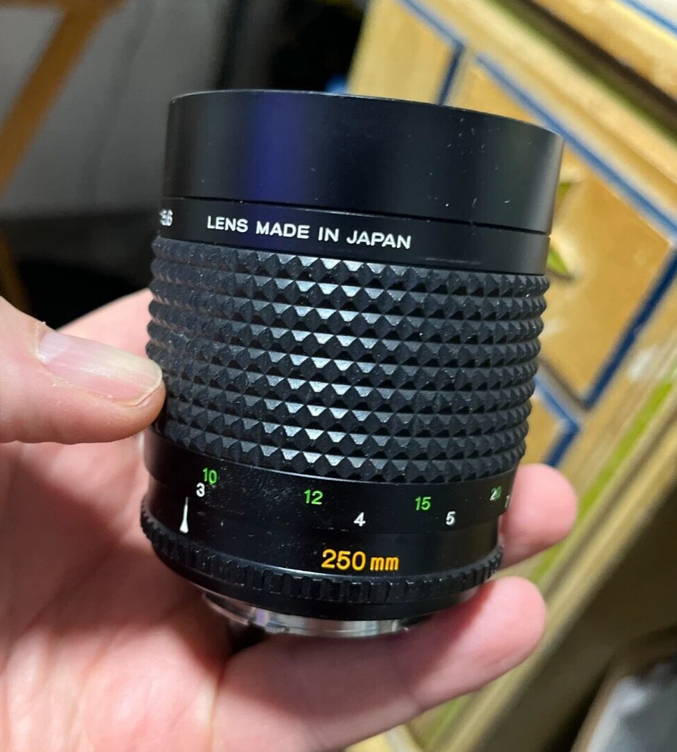 【レア！！】Minolta RF Rokkor 250mm F5.6 Minolta 250mm f5.6 RF Rokkor-X Mirror Lens Vintage Rare Ring Bokeh