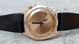 VINTAGE ZODIAC OLYMPOS AUTOMATIC GOLD PLATED MENS WATCH - Picture 1 of 10