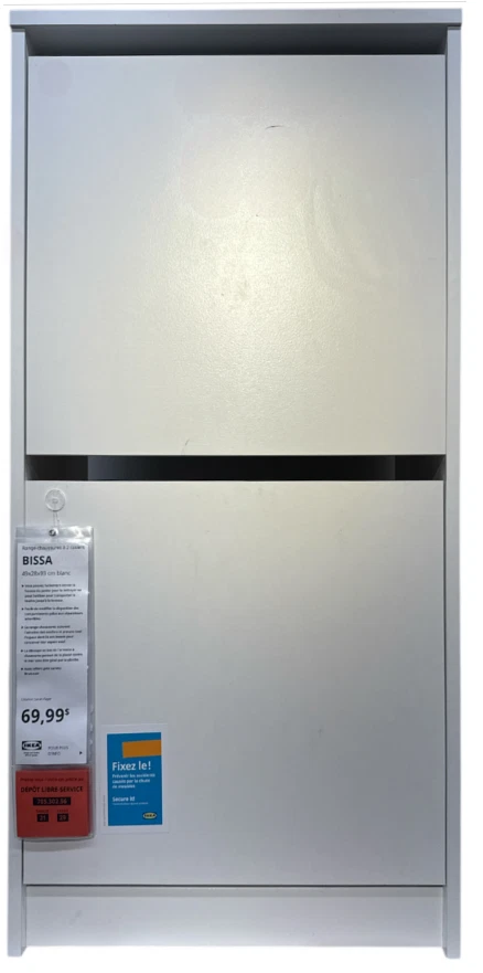 Nuevo IKEA BISSA Zapatero Blanco Compartimentos (19 1/4x11x36 5/8") 705.302.56 Foto 1 de 1