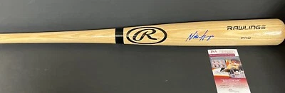 Nick Gonzales Pittsburgh Pirates Signed Bat JSA WITNESS COA Blonde - Image 1 of 2