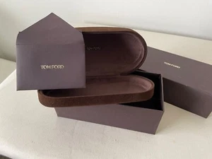 NEW TOM FORD LARGE EYEGLASS SUNGLASSES CASE W/BOX, & CARD OF AUTHENTICITY - Picture 1 of 4