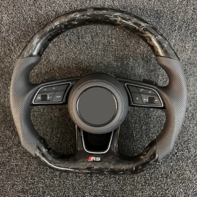 Кованый руль из углеродного волокна для Audi Q4 Q5 B9 A3 A4 A5 S4 S5 RS4 RS5 RS3 - Изображение 1 из 4