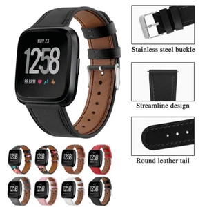 Leather Watch Replacement Band Strap for Fitbit Versa 1 Lite / Versa 2 Wristband - Zdjęcie 1 z 21