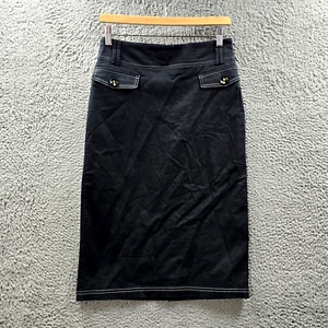 Preview Womens Midi Pencil Skirt Size 10 Black White - Bild 1 von 13