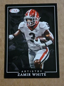 Zamir White 2022 Sage Artistry Rookie Football Card #119 UGA - Picture 1 of 10