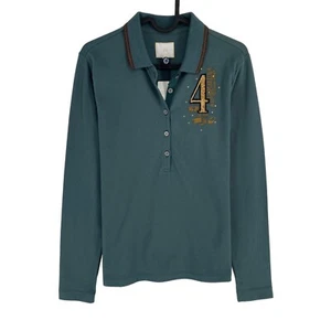 LA MARTINA Dark Green Long Sleeves Polo Size 2 / S - Picture 1 of 13