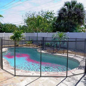 4 x96 Ft Pool Fences Removeable Outdoor Backyard Garden Child Safety Fence - Picture 1 of 12