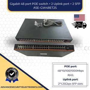 POE Network Switch 48 Gigabit Port + 2*1.25G SFP Uplink port - Picture 1 of 1