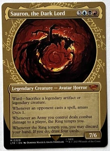 MTG LOTR: Tales of Middle Earth LTR 329 - Sauron the Dark Lord - Mythic SHOWCASE - Picture 1 of 1