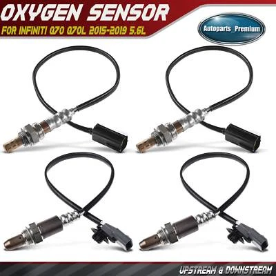 Sensor de oxígeno O2 aguas arriba y aguas abajo 4 piezas para Infiniti Q70 Q70L 2015-2019 5,6 L Foto 1 de 4