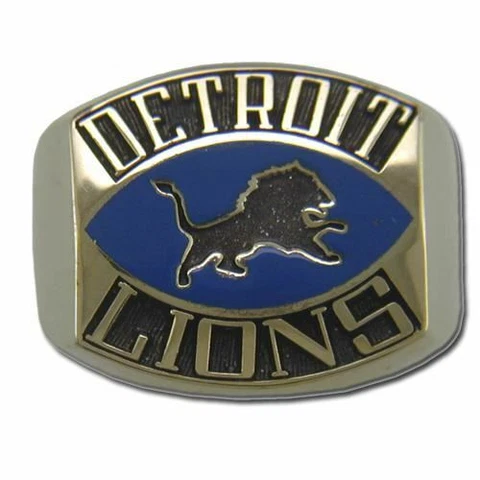 Detroit Lions Contemporary Style Goldplated NFL Ring Cover