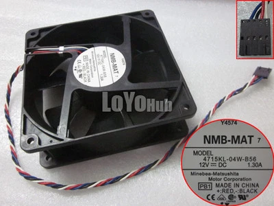 NMB 1238 For DELL 390 cooling fan 4715KL-04W-B56 DC12V 1.30A 4wire 5-pin 120mm - Image 1 of 4
