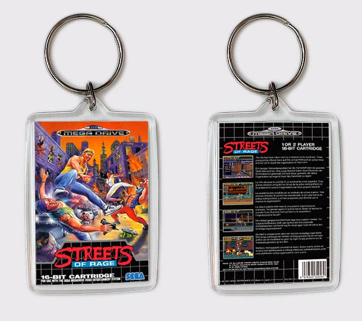 LLAVERO STREET OF RAGE SEGA MEGA DRIVE GENESIS KEYRING