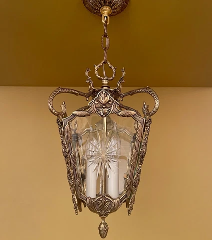 Vintage Lighting 1960s Hollywood Regency Foyer Chandelier Cover
