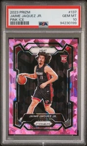 2023-24 Panini Prizm Jaime Jaquez Jr Pink Ice Rookie PSA 10 Gem Mint #137 Heat - Picture 1 of 2