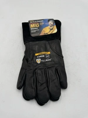 Tillman 1340M Medium Welding MIG Gloves w/Cut Resistance and Oil Shield Black - Image 1 of 4