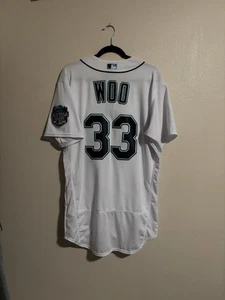 2023 Seattle Mariners Bryan Woo #33 Authentic Nike Jersey 44 Large ASG Patch - Picture 1 of 4