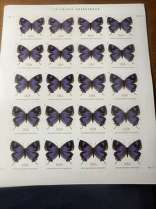 USPS FOREVER + BRIEFMARKEN - SCHMETTERLING - 20 BRIEFMARKEN - SPAREN SIE $ - EINZELHANDEL $ 1,20 UPAY 0,60 - Bild 1 von 1