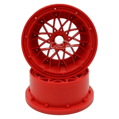 TSRC Nylon-Vorderradnabe 24mm Hex Red Fit 1/5 HPI KM Baja 5B Rovan LT Buggy - Bild 1 von 4