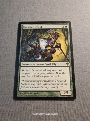 MTG Worldwake Harabaz Druid #105 Rare Magic The Gathering Free Shipping - Image 1 of 2