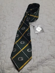 Eagles Wings Silk Necktie Greenbay Packers 7750 - Picture 1 of 5