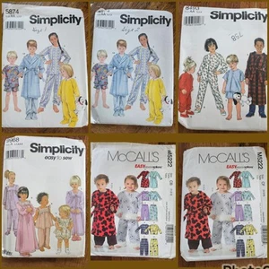 Simplicity - McCall's - Baby/ Toddler/ Big Kid Patterns - Lot of 6 - New & EUC - Picture 1 of 21