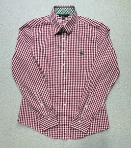 Brooks Brothers Shirt Womens 6 Red Green Gingham Preppy Classic Casual Ladies - Picture 1 of 10