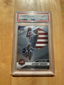 Anthony Edwards 2020 Panini Mosaic #252 Rookie National Pride PSA 10 (RC)   - Picture 1 of 2