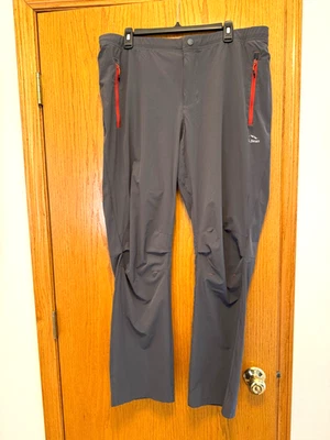 Men's LLBean Articulated Knee Outdoor Hiking Lightweight Gray Pants Size 38/32 - Image 1 of 4