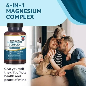 1-5X High Strength 2000mg Magnesium Glycinate 4-in-1 Complex Tablets N ew Q K2S5 - Picture 1 of 15