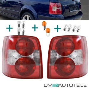 für VW Passat 3B6 Variant Rückleuchten Set Links & Rechts Rot Weiß +10x Birnen - Bild 1 von 7