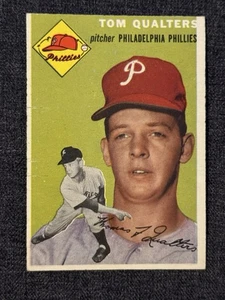 1954 TOPPS BASEBALL CARD #174 TOM QUALTERS PHILADELPHIA PHILLIES EX-EXMT - Picture 1 of 2