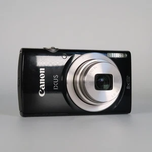 Canon IXUS 185 20.0MP 8x Digital Compact Camera Black, SD Card, Case - Boxed - Picture 1 of 19