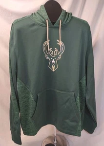 NBA Grande Verde Milwaukee Bucks Sudadera con Capucha Sudadera Majestuosa Termabase Ciervo - Imagen 1 de 7