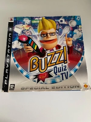 BUZZ! 4x  Wireless Buzzer mit Empfänger + Spiel  Playstation Spezial Edition TOP - Bild 1 von 4