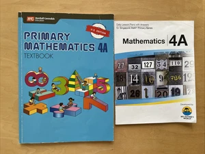 Primary Mathematics 4A homeschool My Fathers World textbook/answer key lot of 2 - Picture 1 of 23