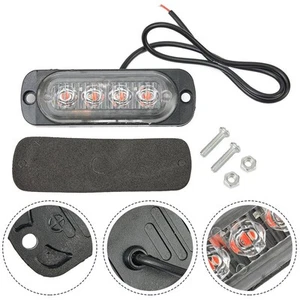 12V Red 4LED Glare Work Light 800LM Driving Fog Off-Road SUV Car Boat Light - Picture 1 of 23